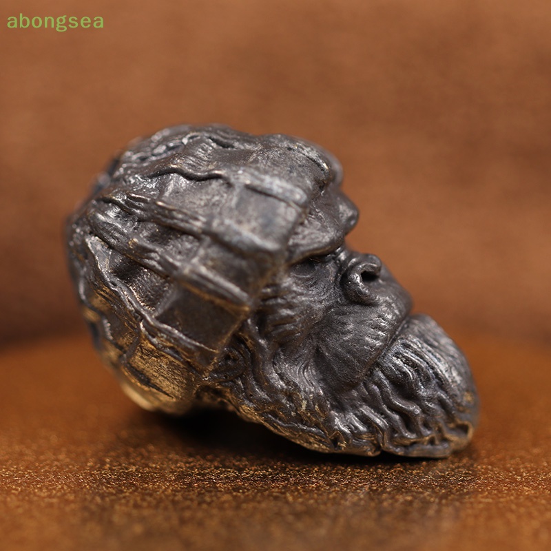 Abongsea Mũ Len Đính Hạt Hình Đầu Khỉ Độc Đáo DIY