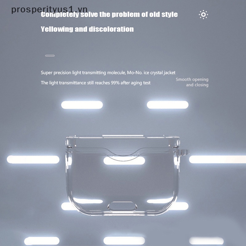Vỏ Bảo Vệ Hộp Đựng Tai Nghe Bluetooth Sony WF-1000XM3 prosperityus1 Chống Trầy Xước Bằng TPU Trong Suốt