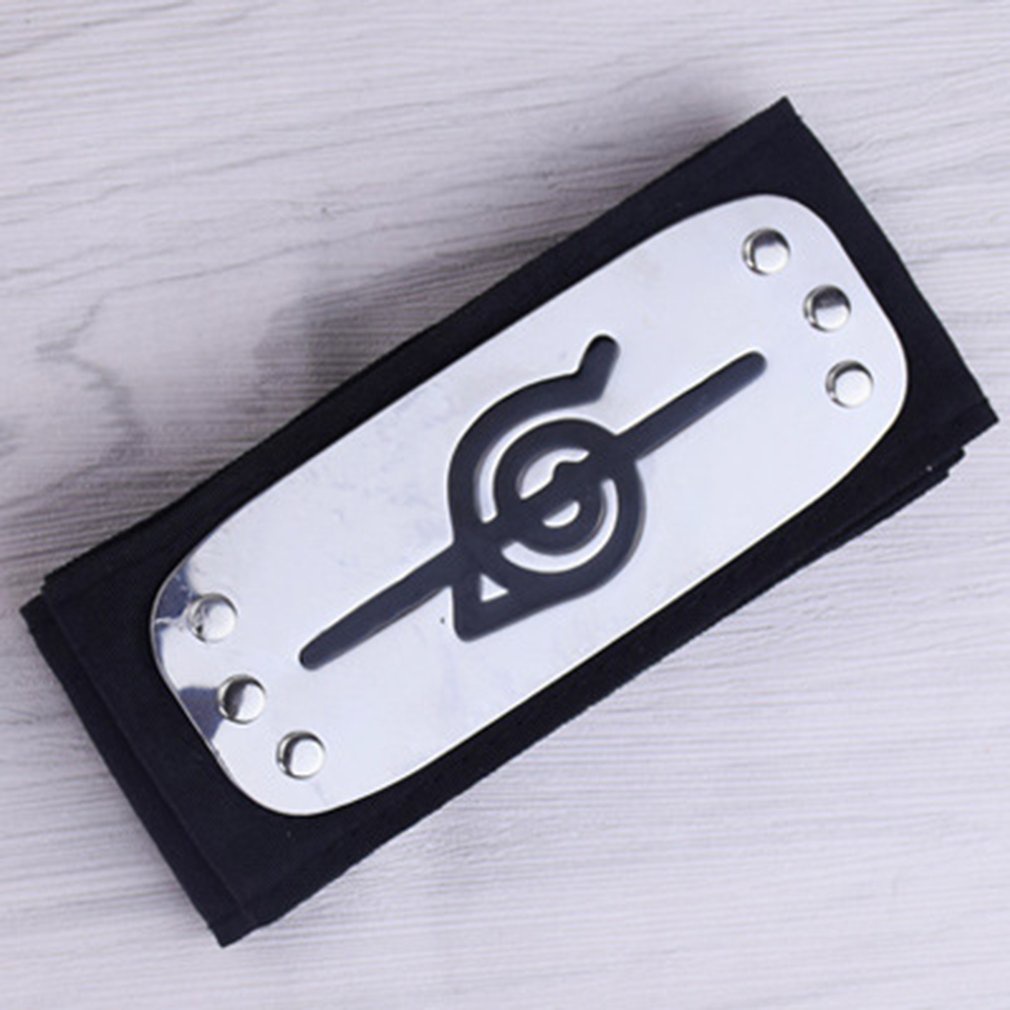 Portable Anime Naruto Headband Verde Militar Village Konoha Uchiha Itachi Kakashiatsuki Cosplay Costume Accessories [Q/12]
