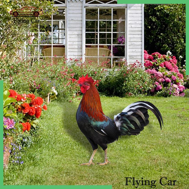 [Lzdjfmy2] Tượng Động Vật Bằng Acrylic Hen Stakes Cho Sân Vườn