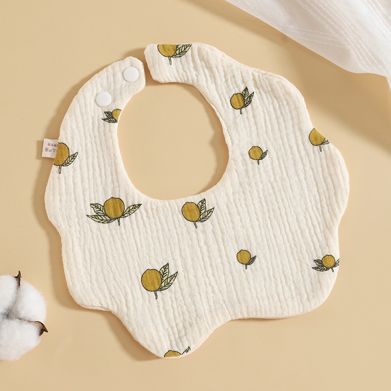 360° Yếm Ăn Cotton Mềm Mại Thấm Hút Tốt Có Thể Điều Chỉnh Dành Cho Em Bé