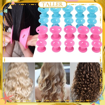 ✧Ready Stcok 10 Cái/1 Bộ Kẹp Tóc Uốn Tóc Nam Lười Biếng Kẹp Tóc Uốn Tóc Không Có Nhiệt Cho Nữ Phụ Kiện Tóc Uốn Tóc Không độc Hại Cao Hơn