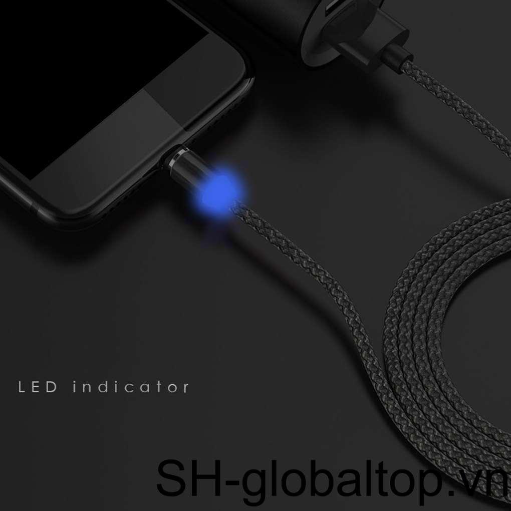 Dây Cáp Sạc USB Loại C 2 Trong 1 Có Đèn LED Chống Bụi 2 Trong 1 Cho Android + Type-C 1A