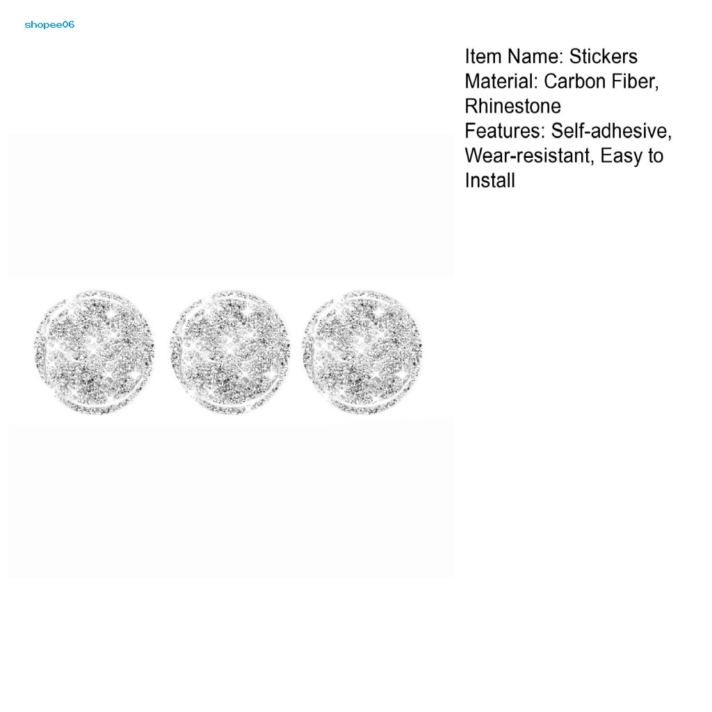 Bộ 3 Miếng Dán Sợi Carbon Thân Thiện Với Môi Trường Trang Trí Lỗ Thông Gió Xe Hơi Ford Mustang 2015-2020