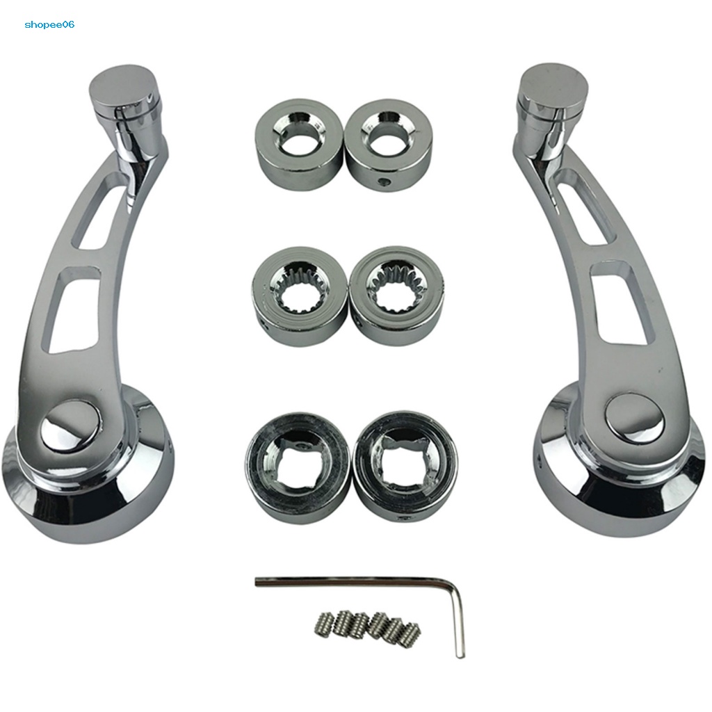 1 Cặp Tay Quay Cửa Sổ Xe Hơi Bằng Hợp Kim Nhôm 4-1 / 4 Inches