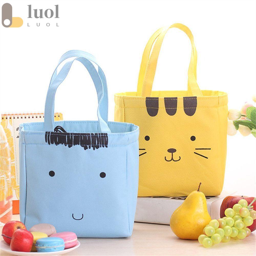 Túi Giữ Nhiệt Đựng Hộp Cơm Trưa In Họa Tiết Động Vật Dễ Thương Tiện Dụng Mang Theo Du Lịch Dã