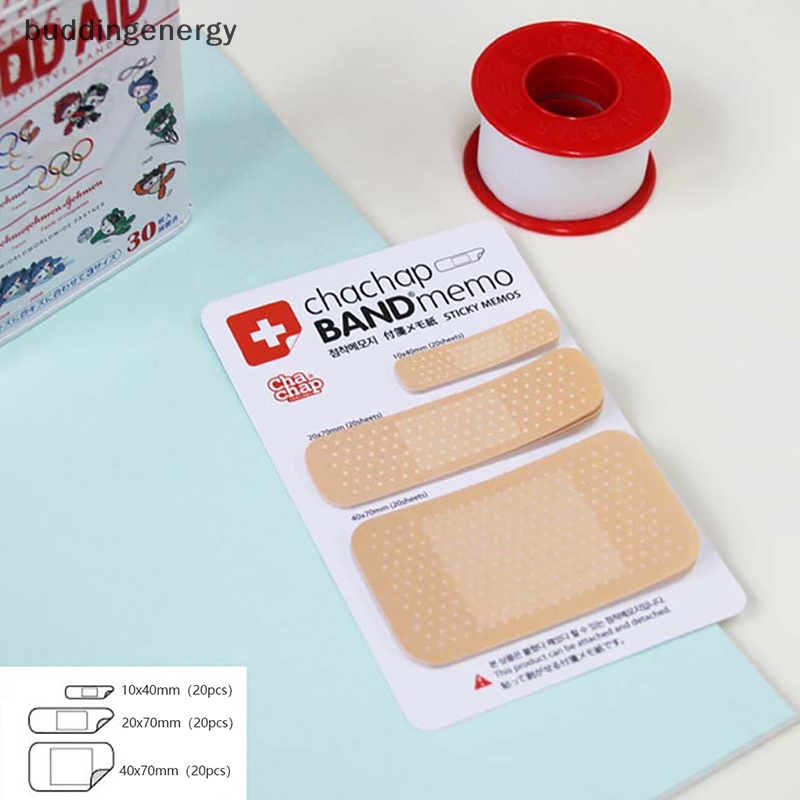 {BUDDI} Giấy Ghi Chú Họa Tiết Băng Cá Nhân Dễ Thương Dùng Trong Văn Phòng Phẩm