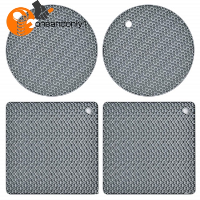 Bộ 4 Miếng Silicone Nhấc Nồi Chống Trượt Chịu Nhiệt Tái Sử Dụng Được