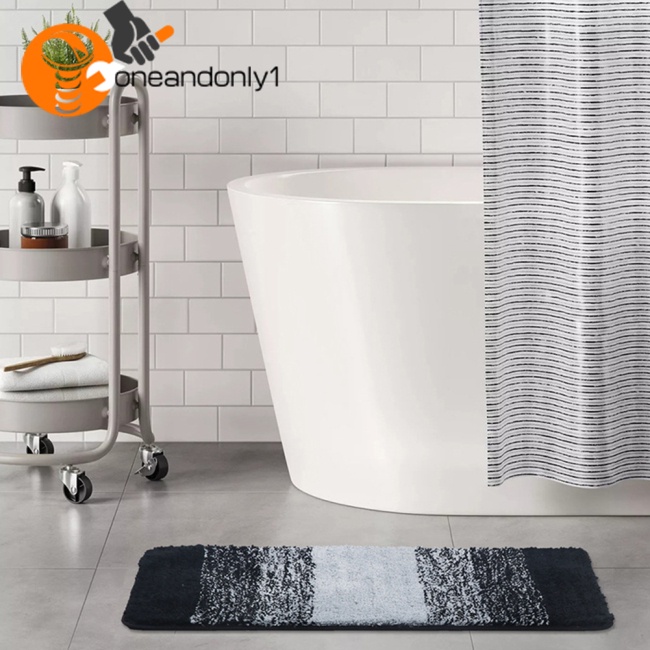 Thảm Chùi Chân Bằng Sợi Micro Siêu Thấm Hút Chống Trượt Thiết Kế Đơn Giản Hiện Đại Cho Phòng Tắm