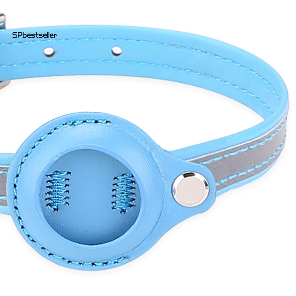 Vòng Cổ Giả Da Màu Trơn Phản Quang Chống Mài Mòn Cho Thú Cưng
