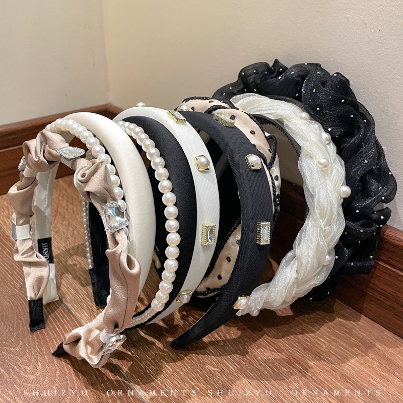 Băng Đô Trắng Đen Thời Trang Mùa Hè 2023 Cho Nữ