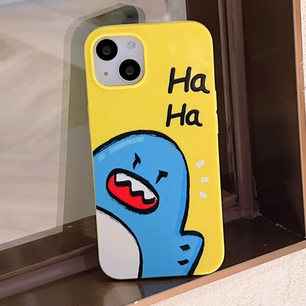 Ốp Điện Thoại TPU Mềm Chống Sốc In Hình Cá Mập Vui Nhộn Cho IPhone 11 14 13 12 Pro Max XR X 7 8 Plus