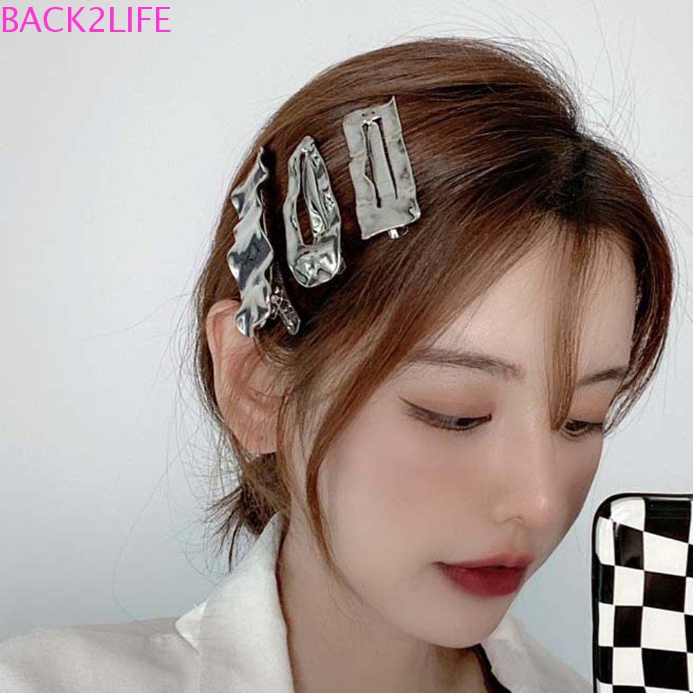 Kẹp Tóc Phong Cách Punk 2Life / Back2Lip|Kẹp Tóc Kim Loại Nhiều Màu Sắc Phong Cách Harajuku Hàn Quốc