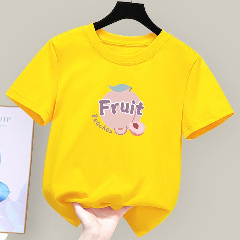 Áo Thun Unisex Tay Ngắn Mềm Mại Họa Tiết Hoạt Hình Cho Bé Trai