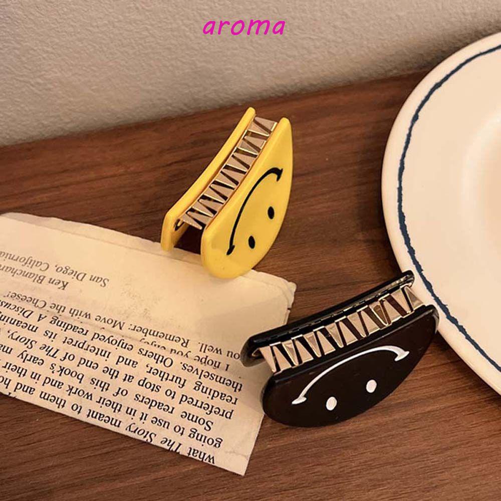 Kẹp Tóc Hình Mặt Cười Màu Vàng Ngọt Ngào Thời Trang Cho Nữ