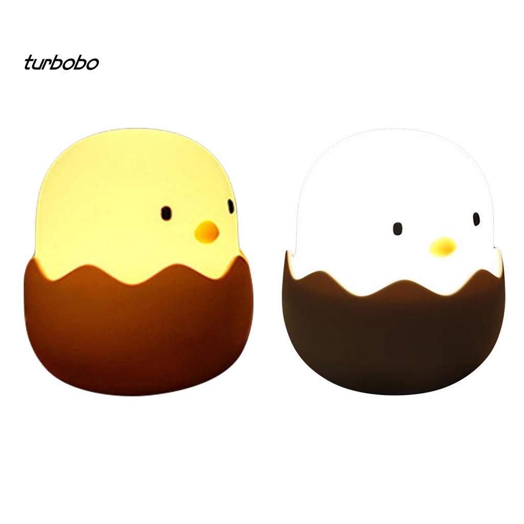 Đèn Ngủ LED Silicone Mini Hình Trứng Gà Trang Trí Phòng Ngủ Cho Bé