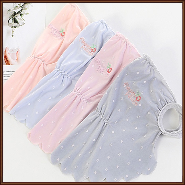 Khẩu Trang Chống Nắng Chống Bụi Bằng Lụa Mát Thêu Họa Tiết Hoa Gợn Sóng Thời Trang Mùa Hè Cho Nữ