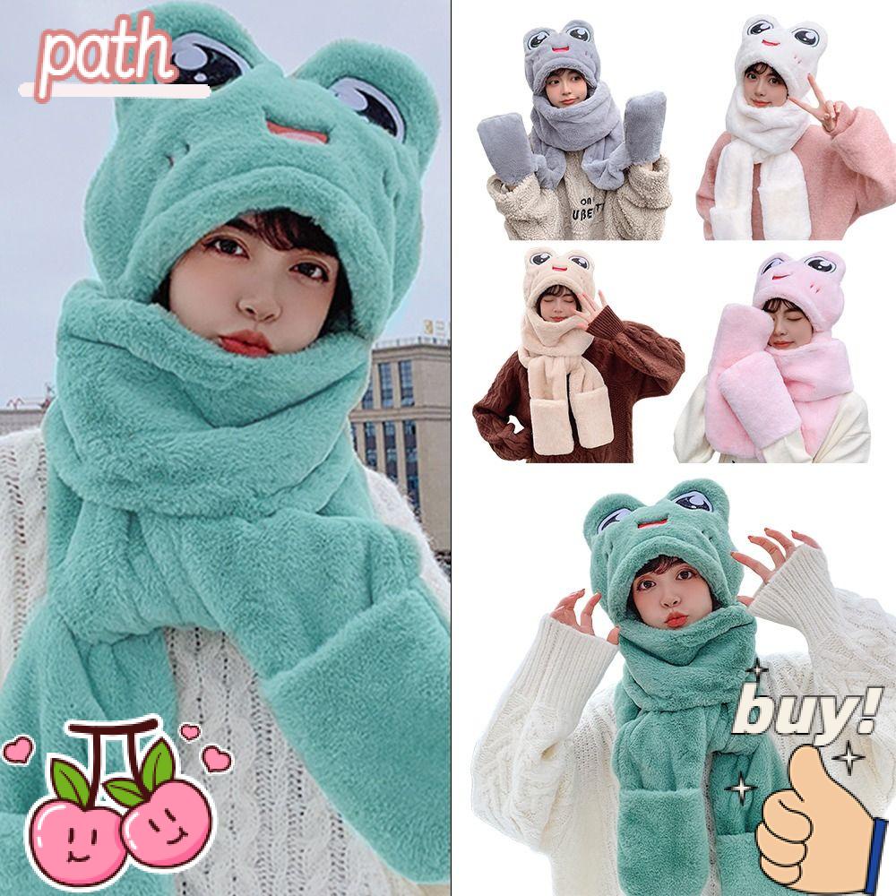 Mũ Trùm Đầu Bảo Vệ Tai Chống Gió Hình Chú Ếch Nhồi Bông