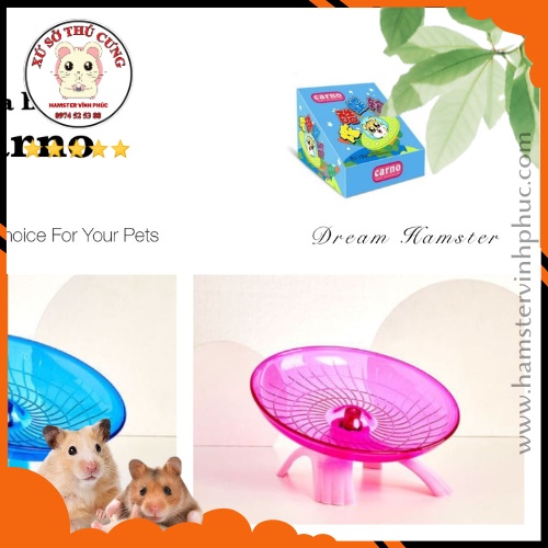 Wheel đĩa bay carno . Wheel chạy hamstser . Xứ sở thú cưng- Hamster Vĩnh Phúc
