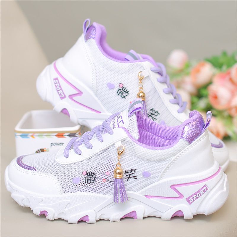 Giày Thể Thao Phối Lưới Mỏng Thoáng Khí Phong Cách Mới 2023 Cho Nữ 1 Bán Chạy