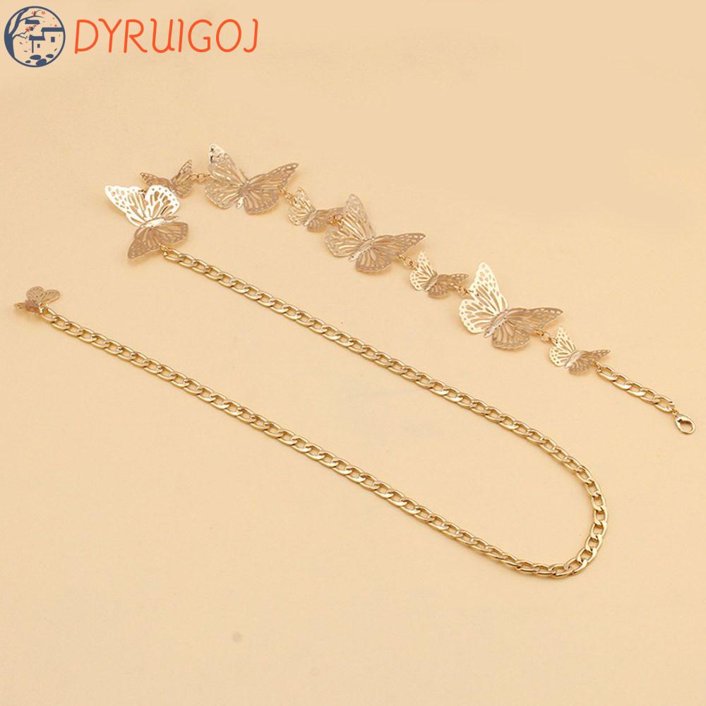 Dây Xích Đeo Hông Họa Tiết Hình Học Phong Cách Punk Hiphop Cho Nữ