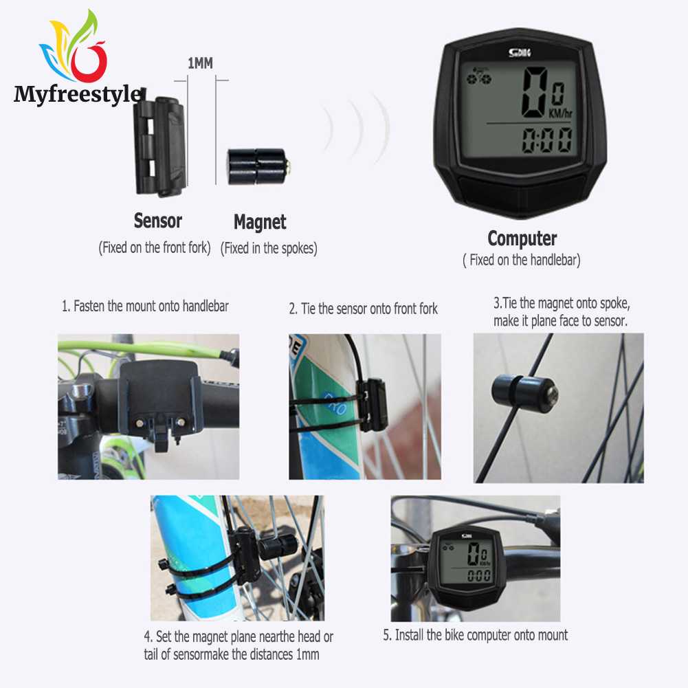 Đồng Hồ Đo Tốc Độ Chống Thấm Nước Cho Xe Đạp