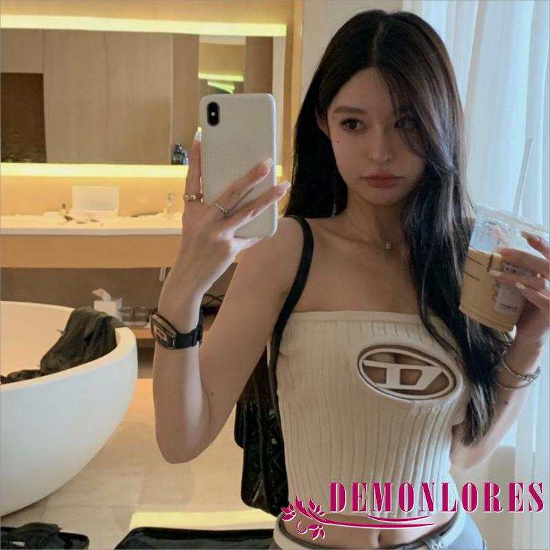 Áo Dệt Kim Trễ Vai Thời Trang Mùa Hè Phong Cách Hàn Quốc Dành Cho Nữ