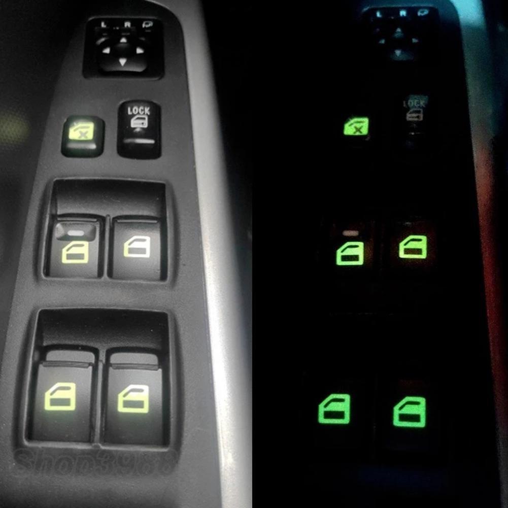 Miếng Dán Công Tắc Cửa Sổ Xe Hơi G1Z9 Màu Dạ Quang Tiện Dụng