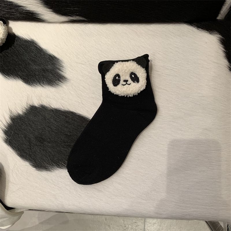 [Vớ Cotton Gấu Trúc Hoạt Hình Bằng Vải Bông Dễ Phối Đồ Thời Trang Xuân Hè Dành Cho Bạn Nữ