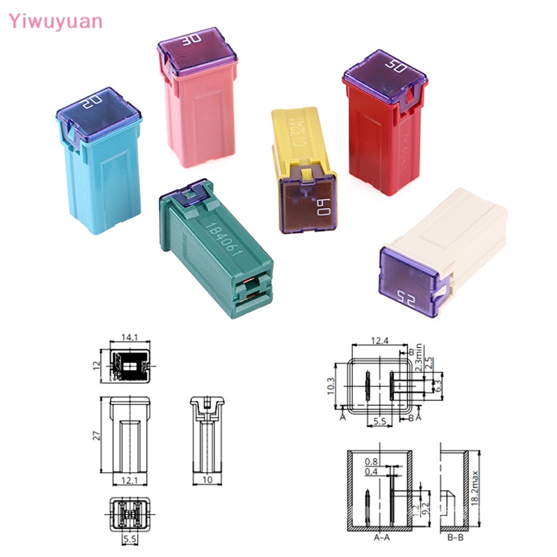 Cầu Chì Ô Tô Kèm Hộp Nhựa Mới 32V 20A 25A 30A 40A 50A60A