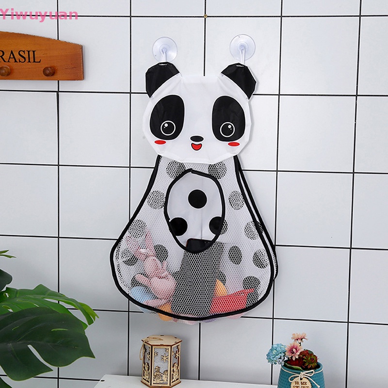 &lt; Yiwuyuan &gt; Túi Lưới Đựng Đồ Chơi Phòng Tắm Thiết Kế Hình Động Vật Hoạt Hình Có Giác Hút Dành Cho Trẻ Em Mới