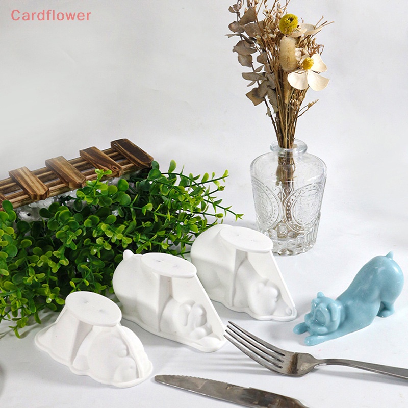 Khuôn Silicon Làm Bánh / Kẹo / Sô Cô La Hình Động Vật / Gấu / Chó Rồng DIY Mới