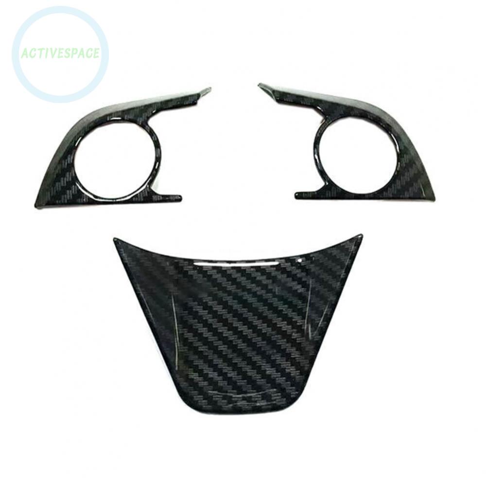 Bộ 3 Viền Trang Trí Vô Lăng Xe Hơi Toyota - RAV4 2019-2022 Bằng Sợi Carbon