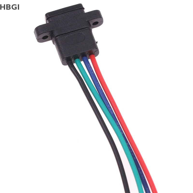 Hbgi> TYPE-C 2pin 4pin dây hàn nữ không thấm nước ổ cắm Vòng cao su cao hiện tại sạc nhanh cổng nóng