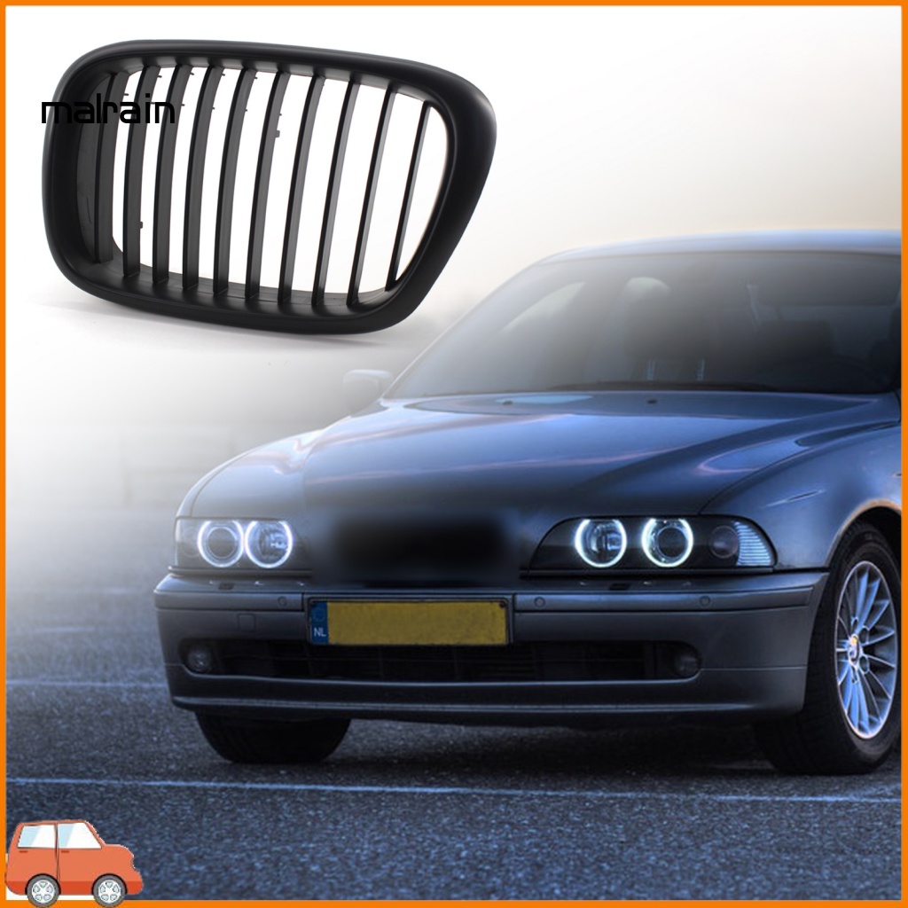 Bộ 2 Lưới Tản Nhiệt Màu Đen Nhám Thay Thế Cho Mui Xe Hơi 51137005837 51137005838 Phụ Kiện Chuyên Dụng Cho Xe BMW 5 Series E39 99-03