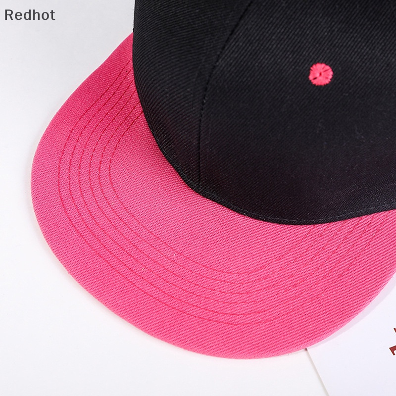 &lt; Redhot &gt; Mũ Lưỡi Trai Cotton Vành Phẳng Điều Chỉnh Được Thời Trang Mùa Hè Unisex