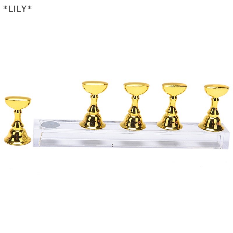 Lily 1 Bộ nail chủ thực hành hiển thị đứng Acrylic Pha lê hiển thị Kệ uuu