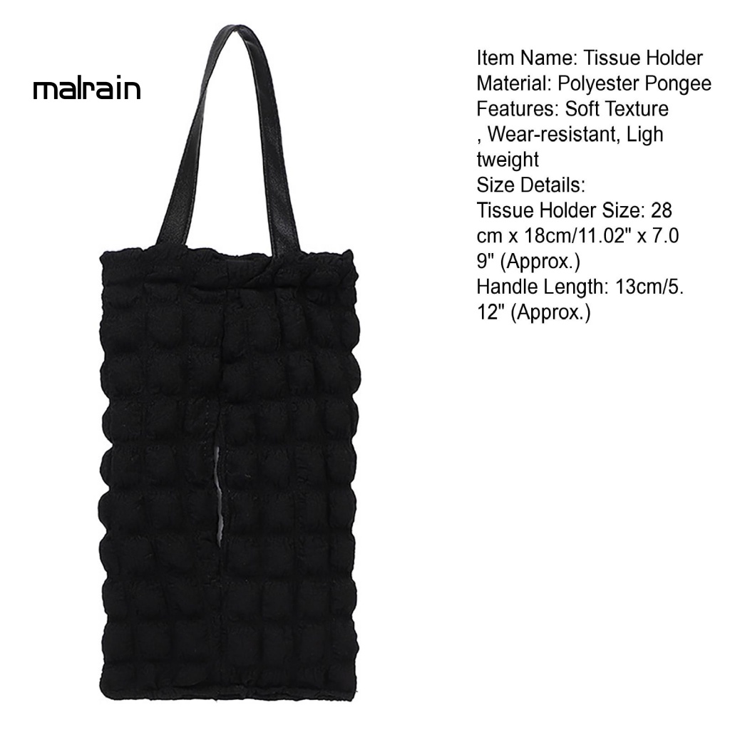 [Ma] Hộp Đựng Khăn Giấy Kết Cấu Tinh Tế Dạng Treo Tiện Lợi Dành Cho Ghế Sau Xe Hơi