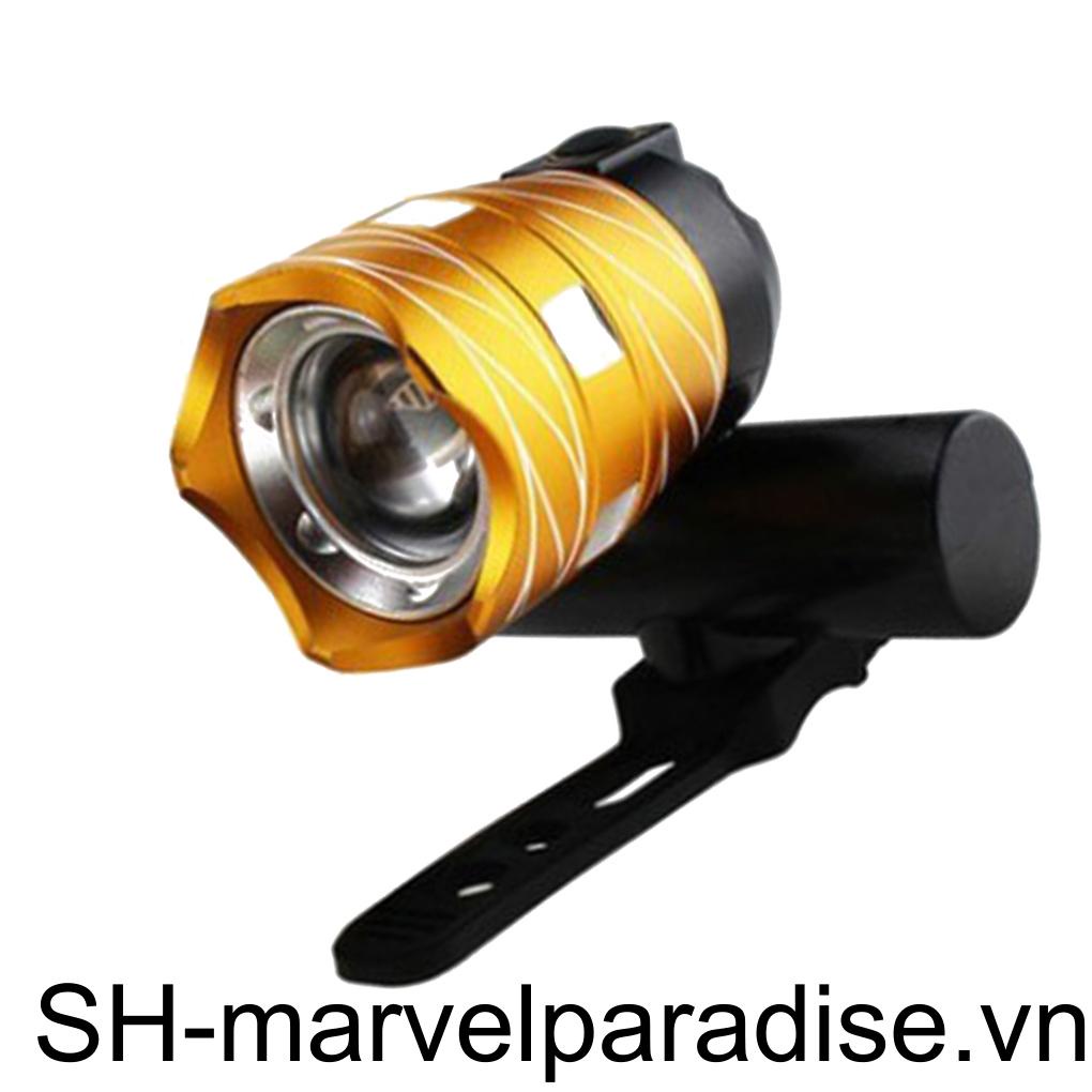 Đèn Pha LED XML T6 Cổng Sạc USB Chuyên Dụng Cho Xe Đạp