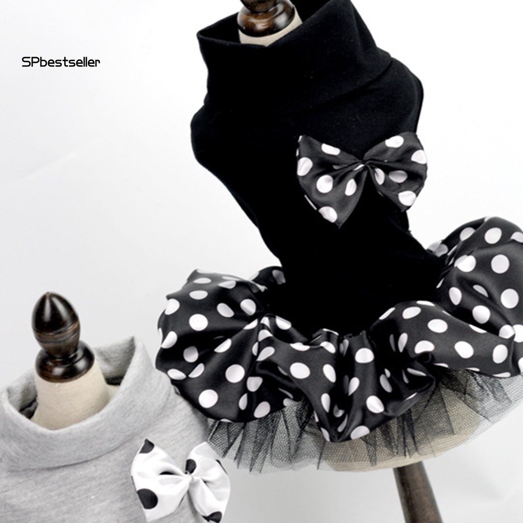 Spbestsellwr Đầm Vải Không Tay Thân Thiện Với Da Họa Tiết Chấm Bi Sử Dụng Hàng Ngày Cho Thú Cưng