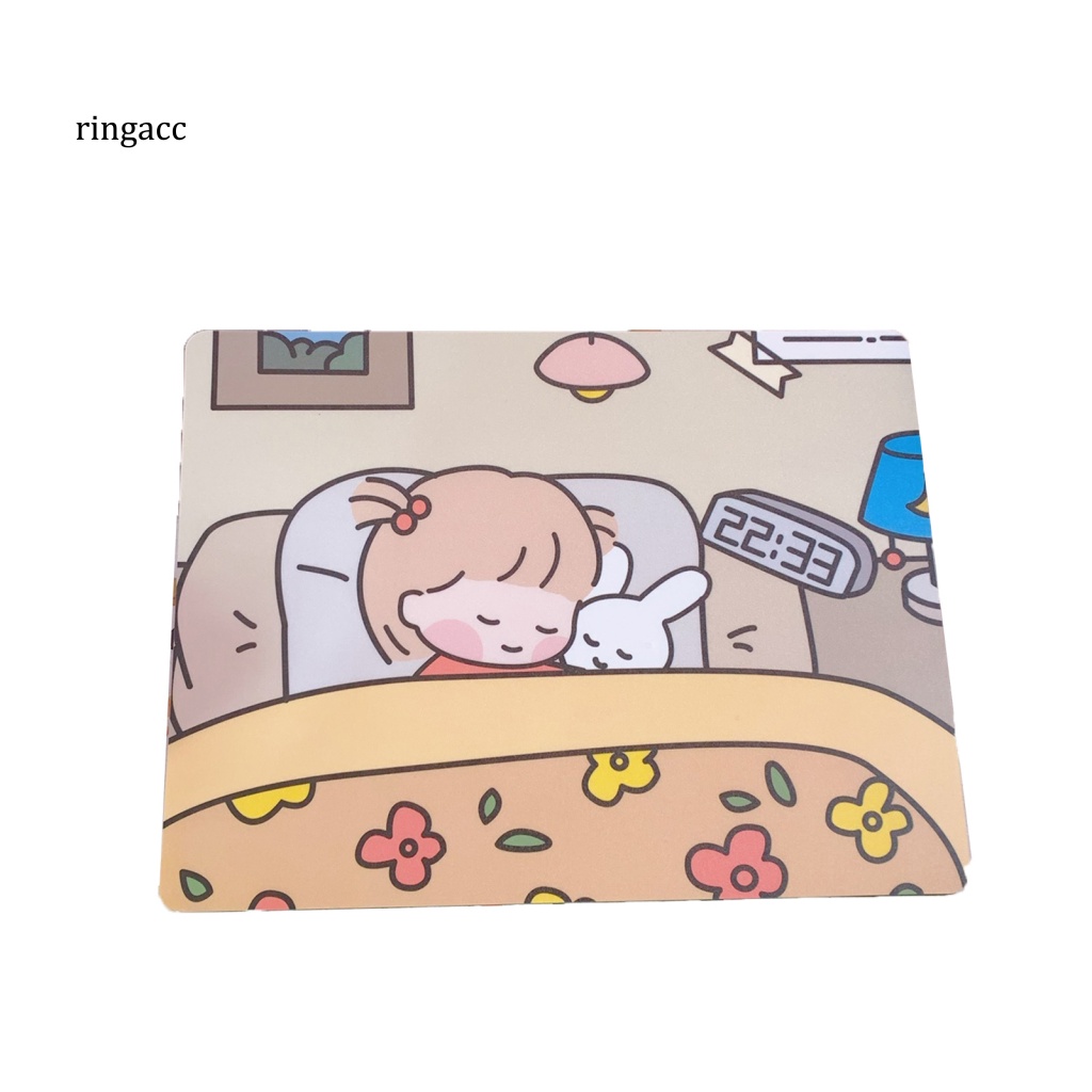 Tấm Lót Chuột Và Bàn Phím RGA Mềm Không Trượt Chống Thấm Nước In Họa Tiết Hoạt Hình Dễ Thương