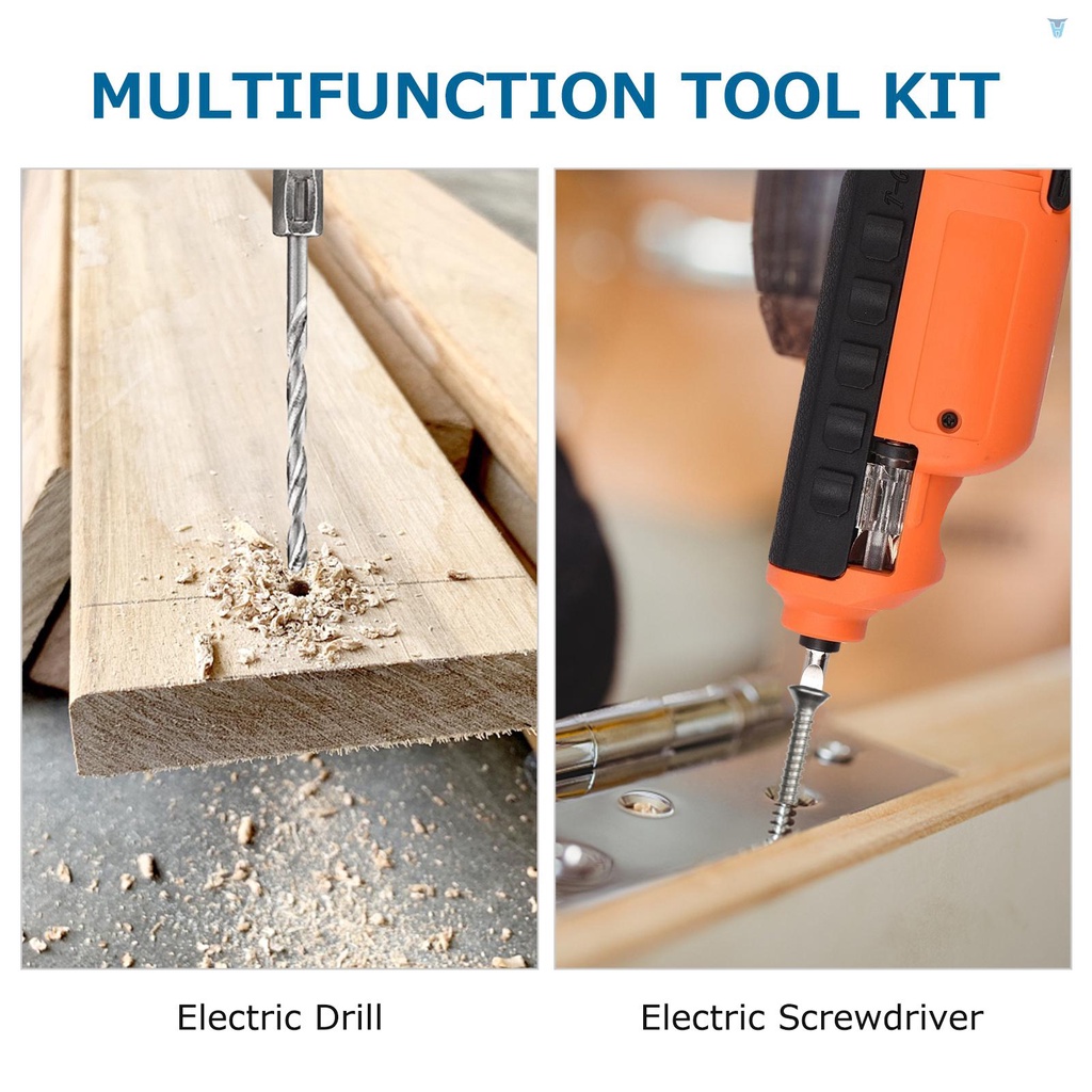 Bộ Tua Vít Điện 47 Món Với Hộp Đựng 6 N.m Và Đầu Vít Xoay 32 Có Thể Sạc Lại Tiện Dụng