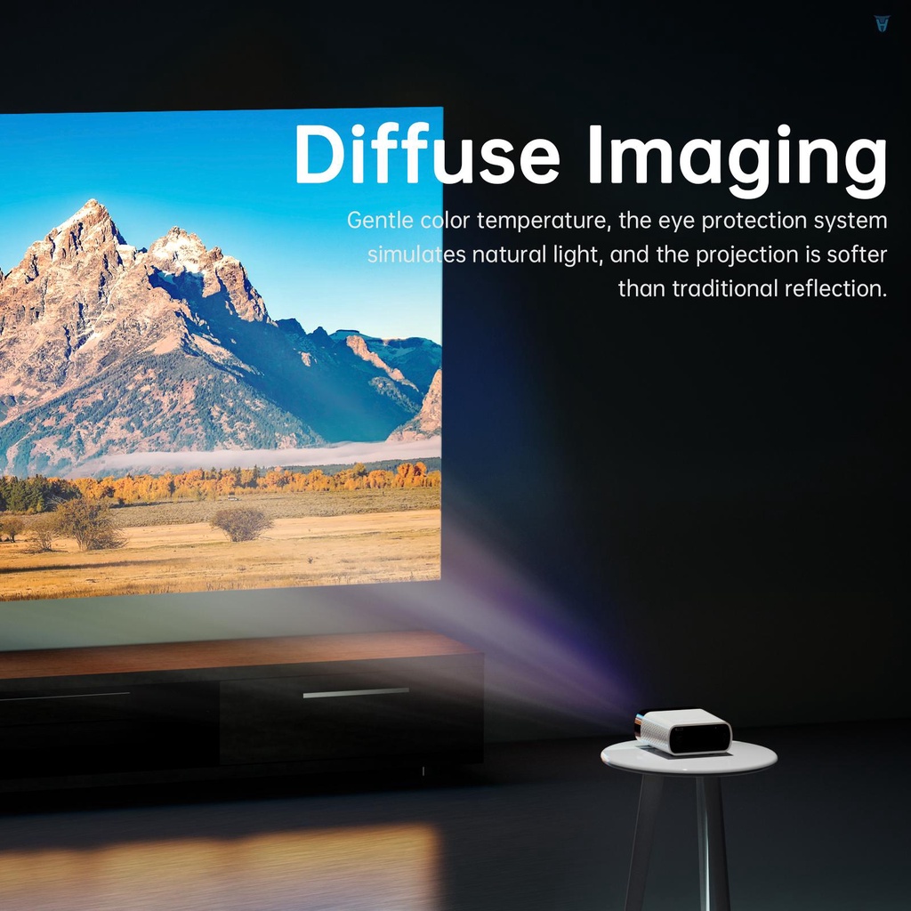 Máy Chiếu Mini LCD 1080P Không Dây Hỗ Trợ Thẻ TF Cổng 3.5mm Và Điều Khiển Từ Xa GX100