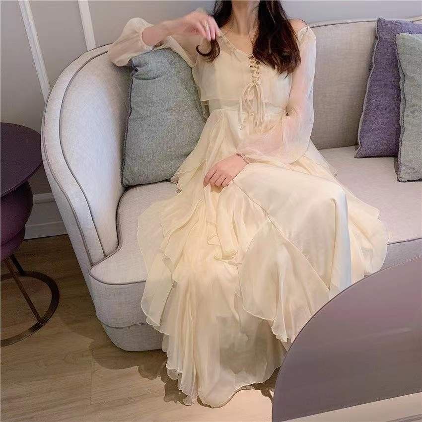 [F &amp; X] Áo Khoác Cardigan Chống Nắng Siêu Mỏng Phối Dây Buộc Phong Cách Mới Mùa Hè Cho Nữ Đi Nghỉ Mát