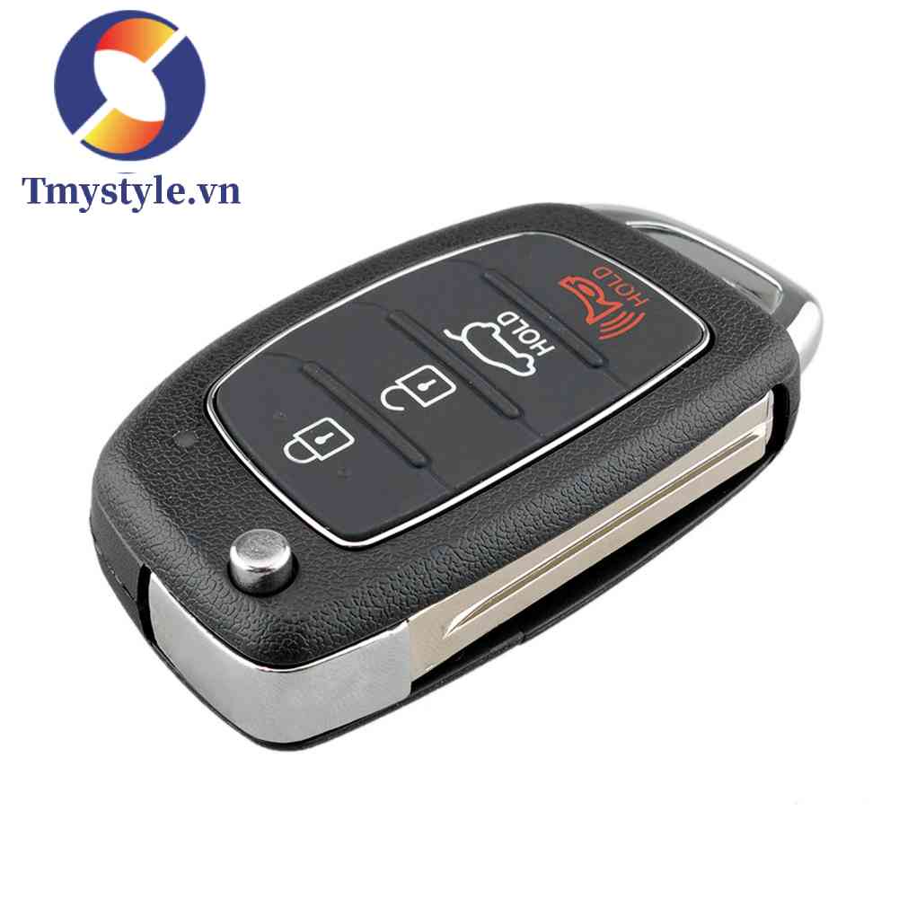 Chìa Khóa Gập 4 Nút Cho Hyundai Tucson Sonata