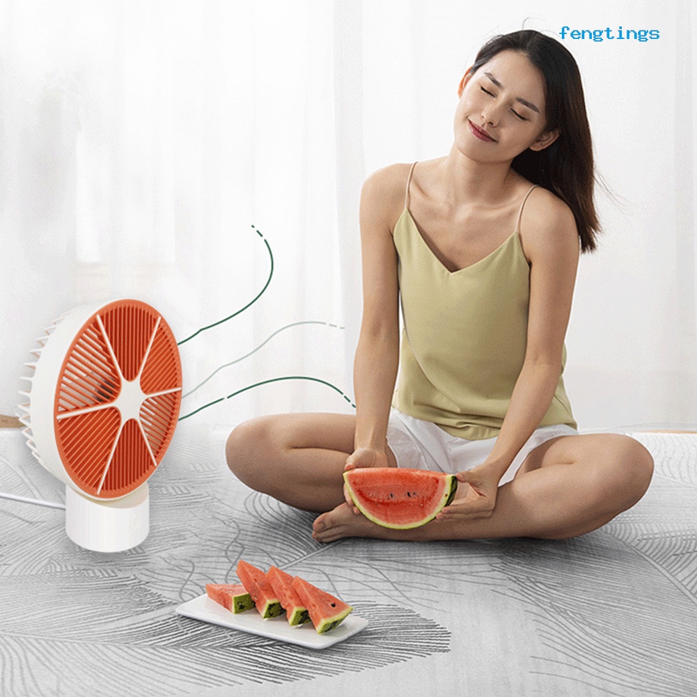 Quạt Làm Mát Mini Để Bàn Hình Quả Bưởi Có Thể Sạc Lại Bằng Cổng USB