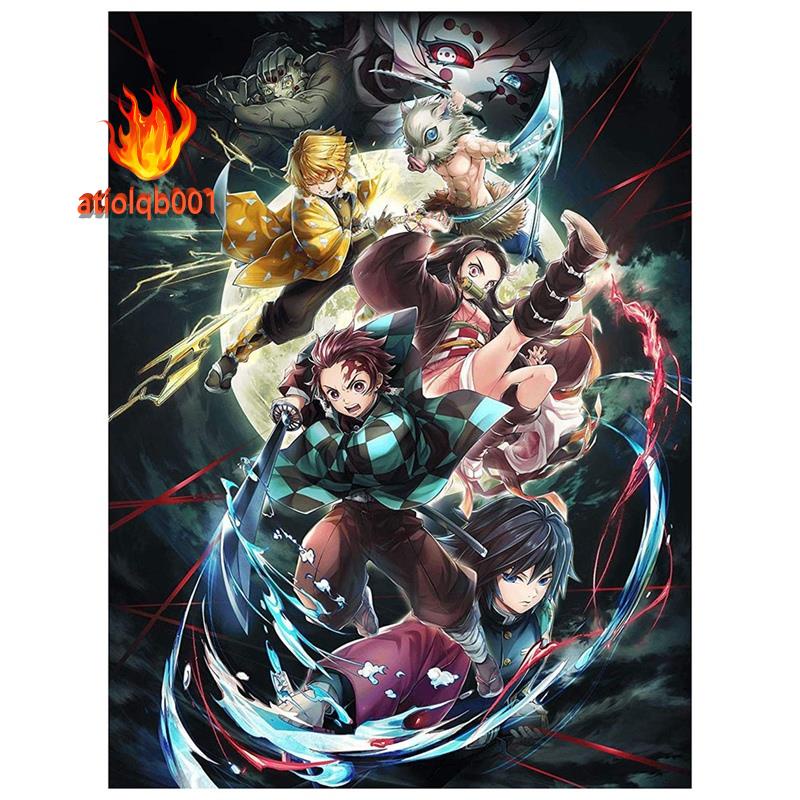 Tự làm Sát quỷ Bức tranh kim cương Thêu kim cương Nhựa tròn Kim cương Chữ thập Khâu trang trí nội thất Tường 30X40cm