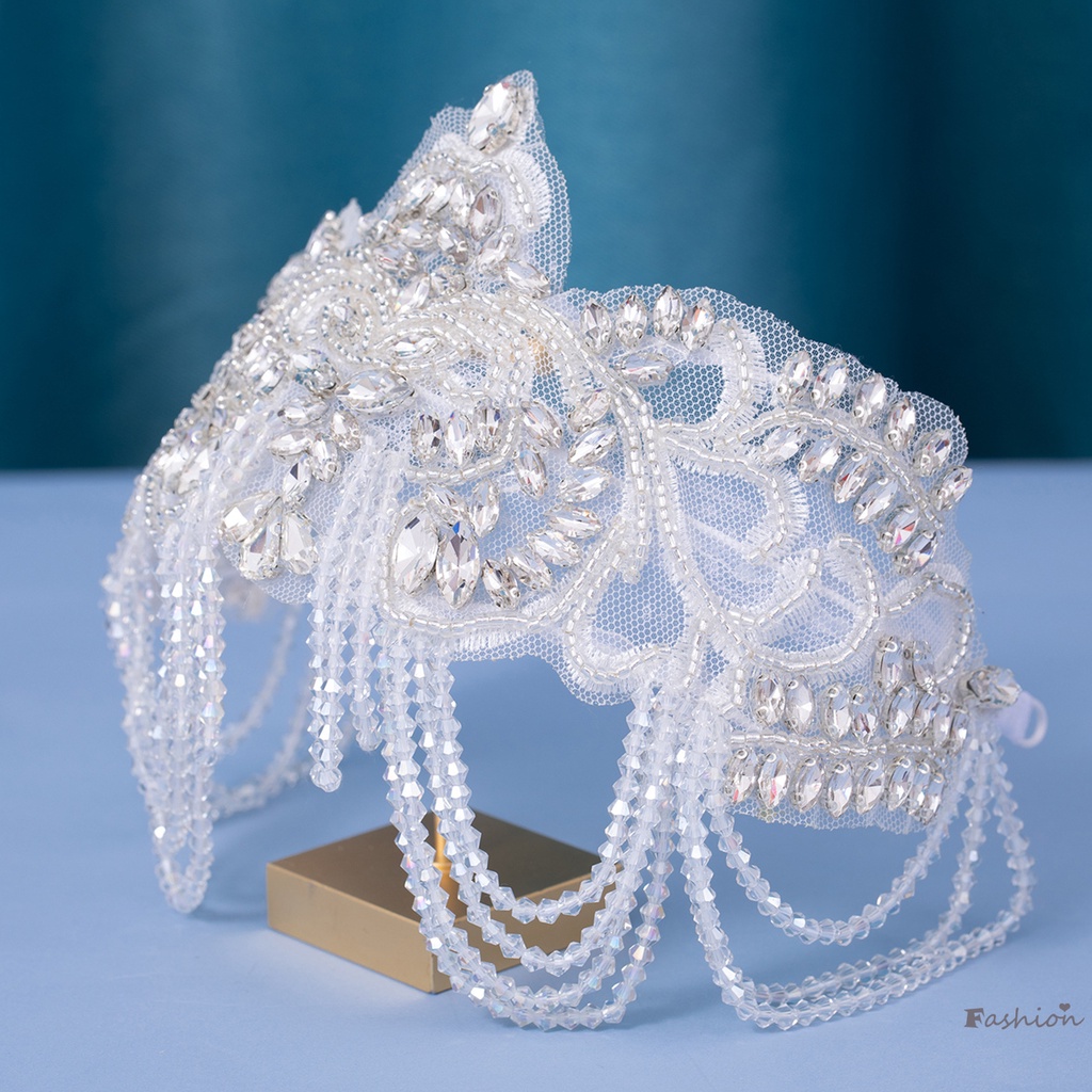 Cài Tóc Hình Vương Miện Đính Đá Phong Cách Retro