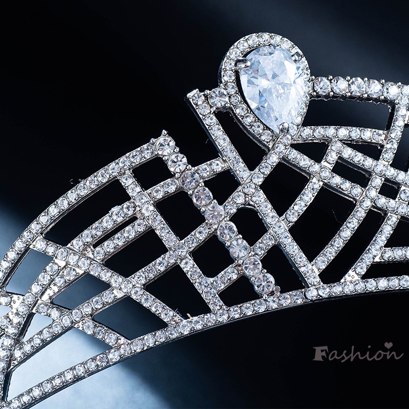 Cài Tóc Hình Vương Miện Đính Đá Sang Trọng Cho Cô Dâu