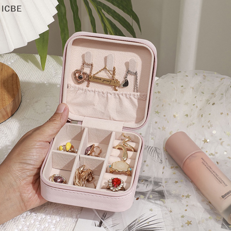 Hộp Đựng Trang Sức Bằng Da Thiết Kế Nhỏ Gọn Tiện Dụng